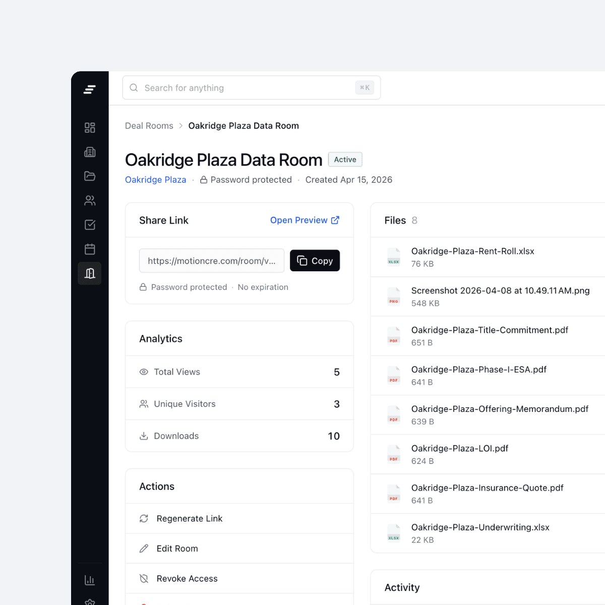 Secure sharing with full control.
