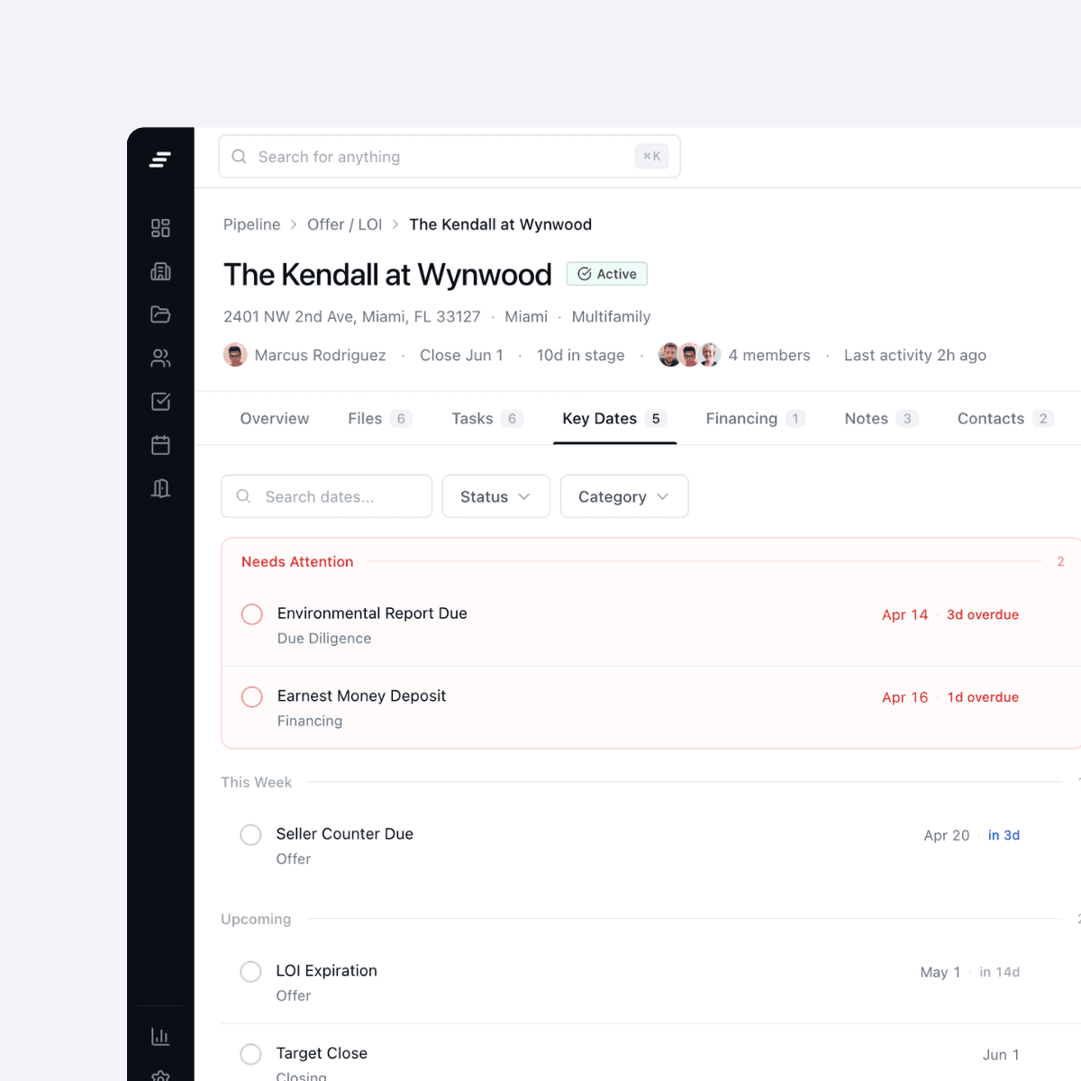 Never miss a critical date.